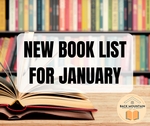 Text: New Book List For January, Background: Interior, Bookshelf With Books, Open Book On Table, BMML Logo