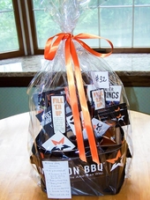 Basket #32 Mission BBQ Basket, $25 Gift Certificate, 2 Containers To Fill Up With Sauce Of Your Choi