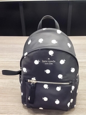 Purse #12 Kate Spade “Chelsea The Little Better Orchard” Medium Black & Apple Print Backpack