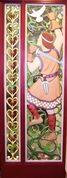 Children&#8217;s Room Right Door Way, Prince Holding A Sword Climbing Vines With A Dove And 2 Robins, Text On Sword: Wisdom